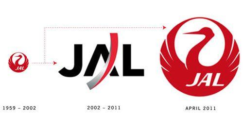 Airline Swan Logo - JAL's crane logo resurrected | Logo Design Love