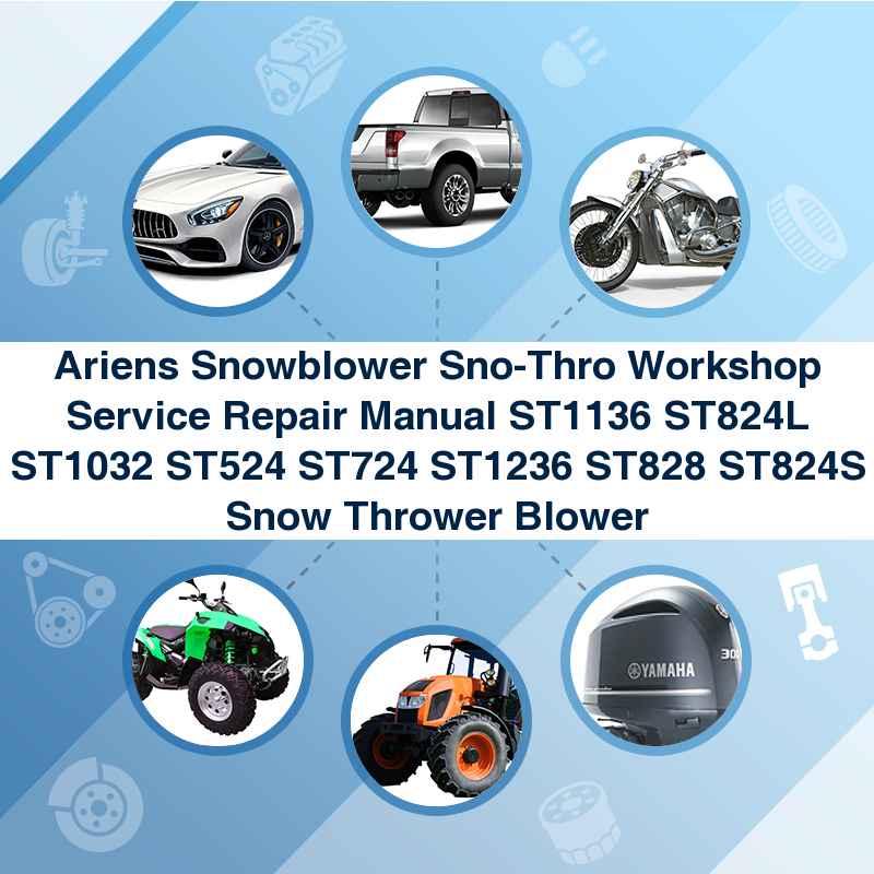 Ariens Logo - Ariens Snowblower Sno Thro Workshop Service Repair Manual ST1136 ST