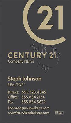 Century Real Estate Logo - Century 21 business cards with new logo! 56 NEW designs to choose ...
