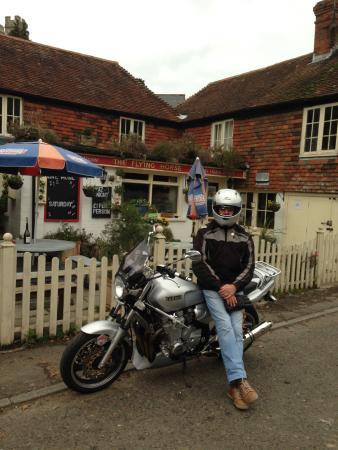 Bike Flying Horse Logo - Bike rider made for two. of The Flying Horse, Smarden