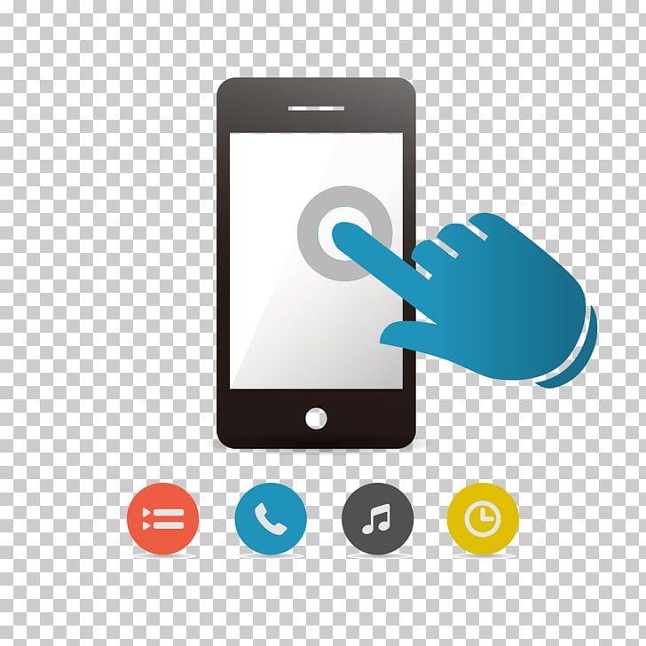 Flat Phone Logo - Smartphone Touchscreen Mobile device Mobile app, Flat phone ...