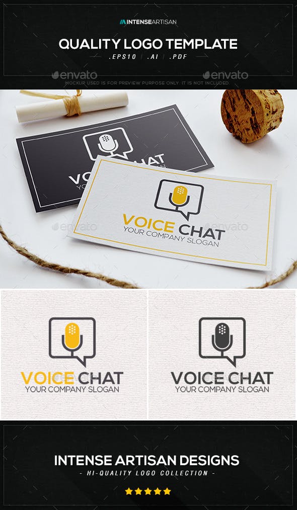 Voice Chat Logo - Voice Chat Logo Template by IntenseArtisan | GraphicRiver