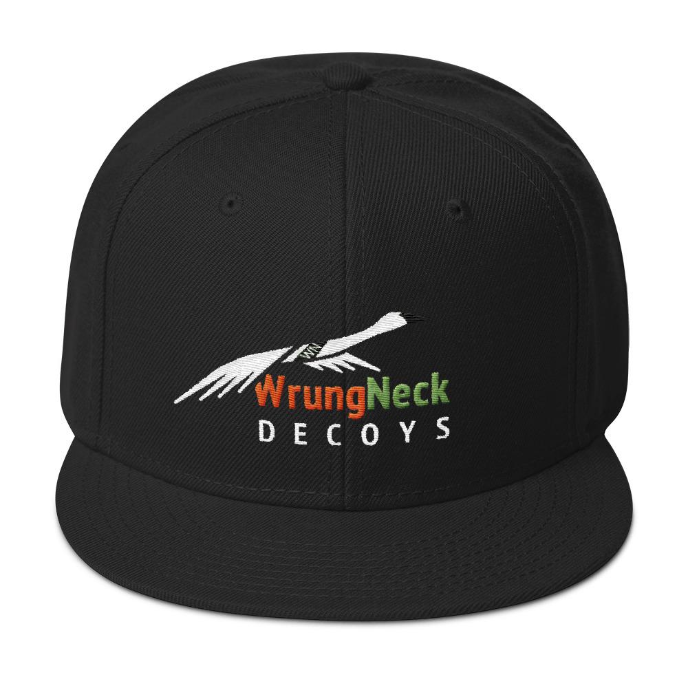 Gray Swan Logo - Snapback Hat with WrungNeck Collared Swan Logo
