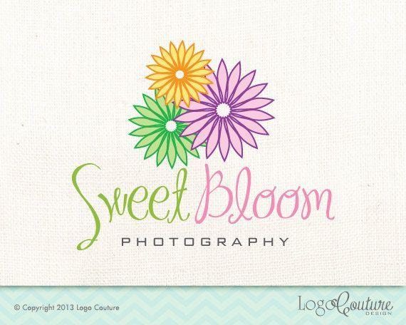 Flowers Bloom Logo - Premade Photography Logo - Custom Logo - Sweet Bloom Photography ...