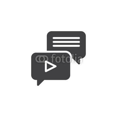 Voice Chat Logo - Voice message chat vector icon. filled flat sign for mobile concept