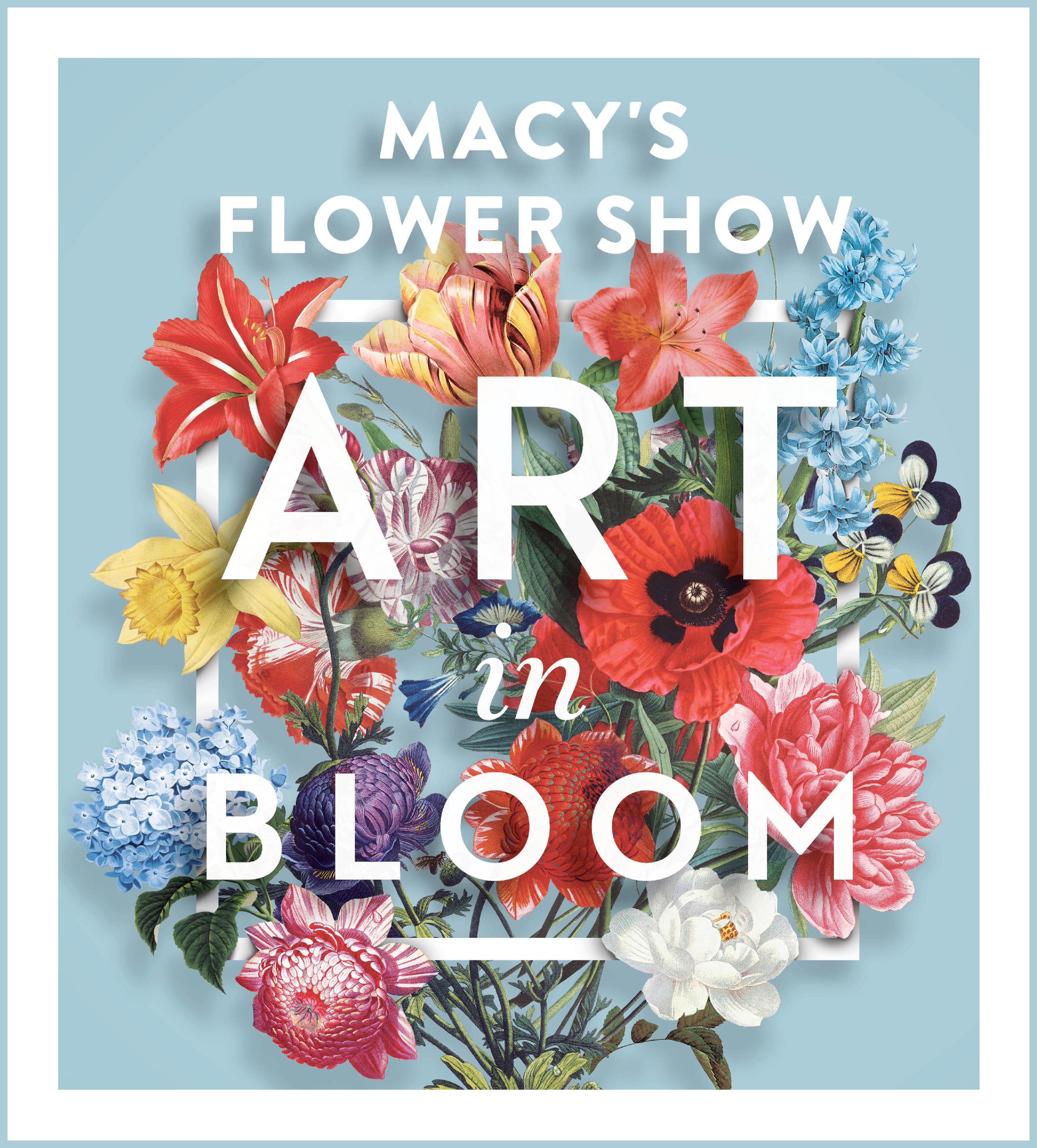 Flowers Bloom Logo - Macy's Flower Show Presents Art in Bloom