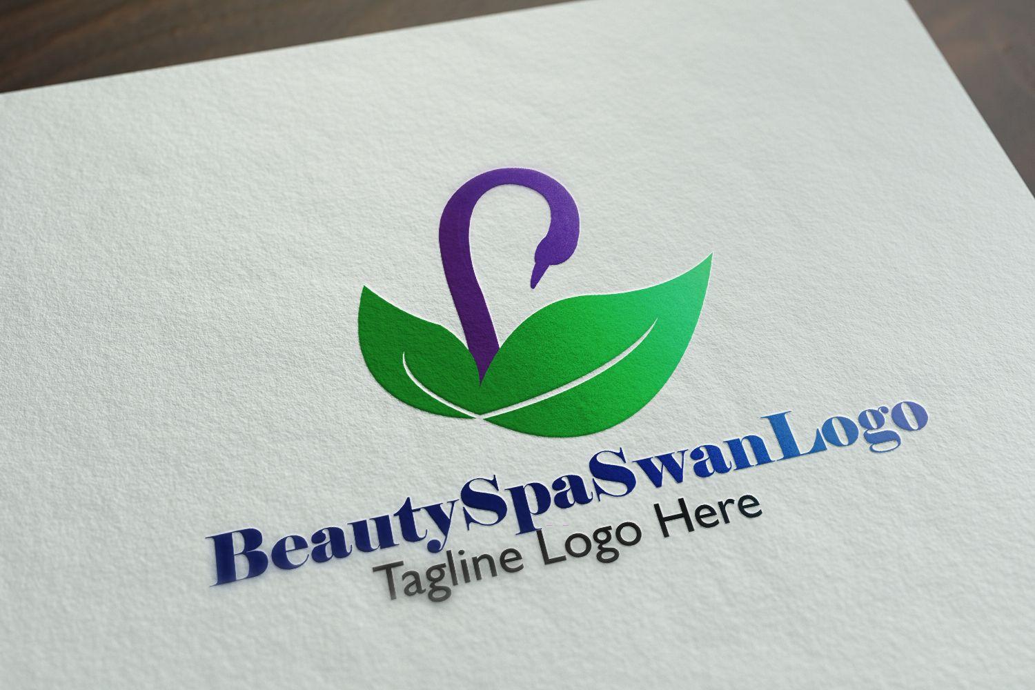 Gray Swan Logo - Premium Beauty Spa Swan Logo