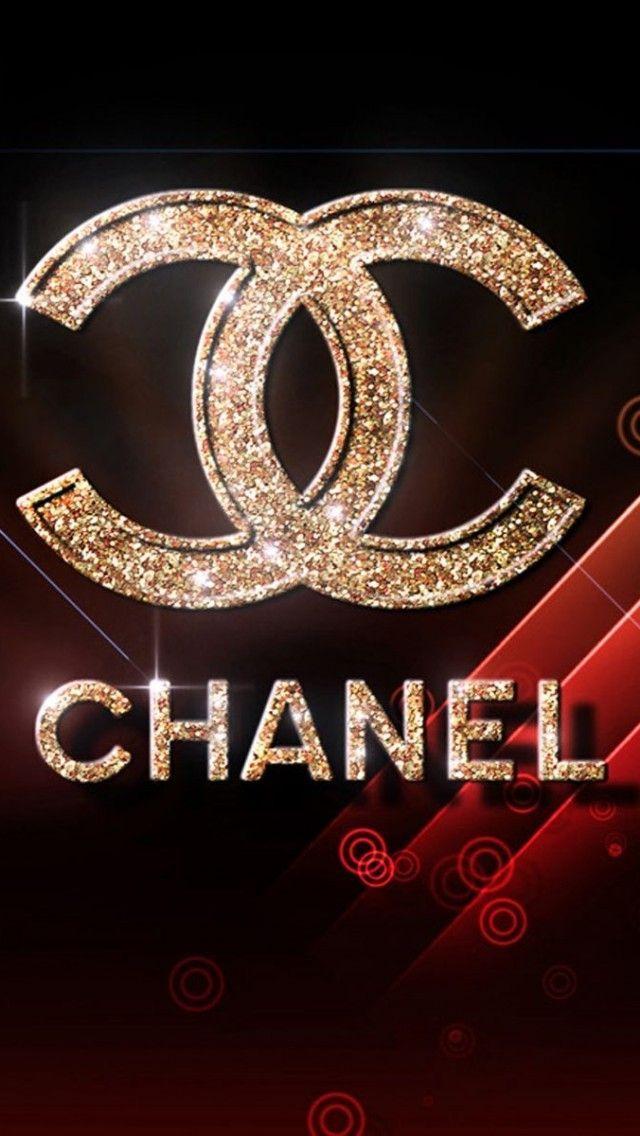 Gold Glitter Chanel Logo - Chanel Fashion Logo Whatsapp HD Wallpapers for iPhone is a fantastic ...