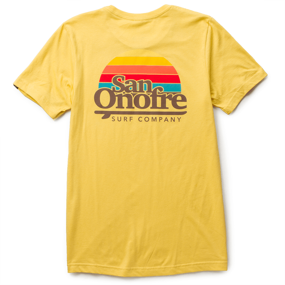 Old Surf Company Logo - San Onofre Surf Co Old School Mens Tee