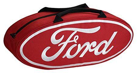 Red Oval Sports Logo - Goboxes 2021 Oval Shaped Canvas Tote Bag with Ford Logo, Red: Amazon