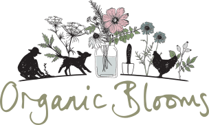 Flowers Bloom Logo - Organic Blooms. British Flowers Organic Flowers