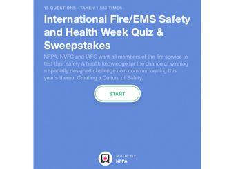 EMS Safety Service Logo - NFPA challenges firefighters, EMTs to take safety and health quiz