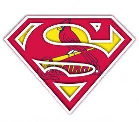 Cardinals Superman Logo - St. Louis Cardinals Superman Logo iron on stickers (heat transfer ...