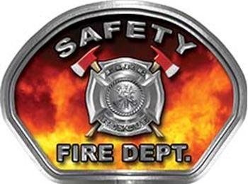EMS Safety Service Logo - Safety Fire Fighter, EMS, Safety Helmet Face Decal Reflective