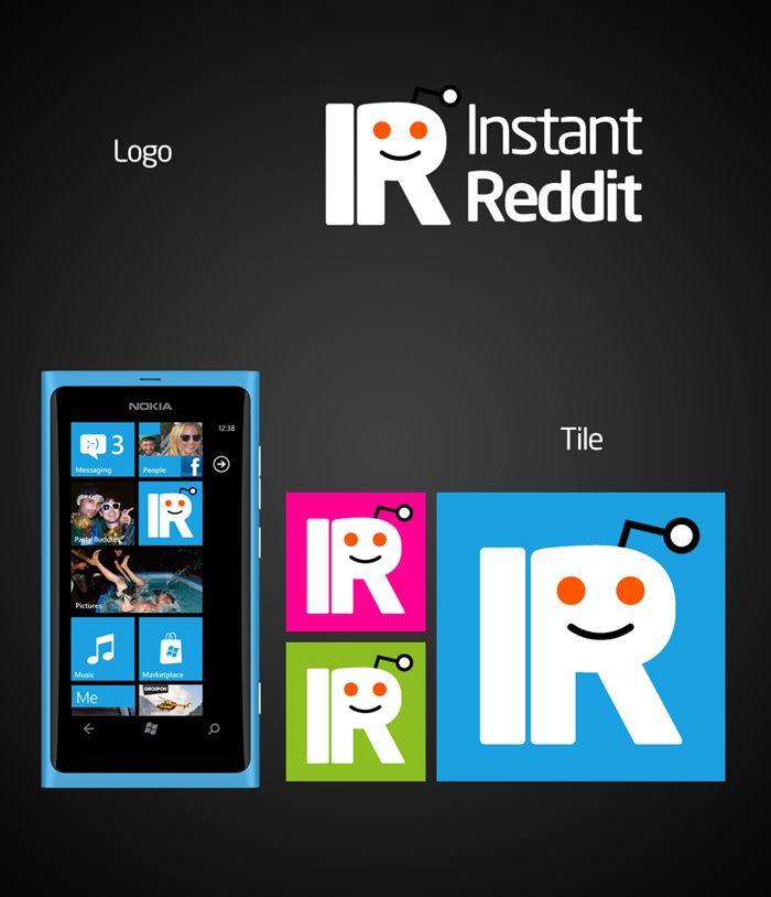 Reddit App Logo - I just made a mock-up for the Instant Reddit app logo & tile, what ...