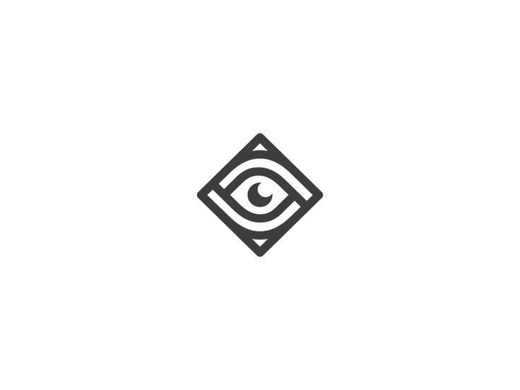 Black and White Triangle with Eye Logo - Media Eye Logo | Mercenary Tech Logo | Eye logo, Logos, Logo design