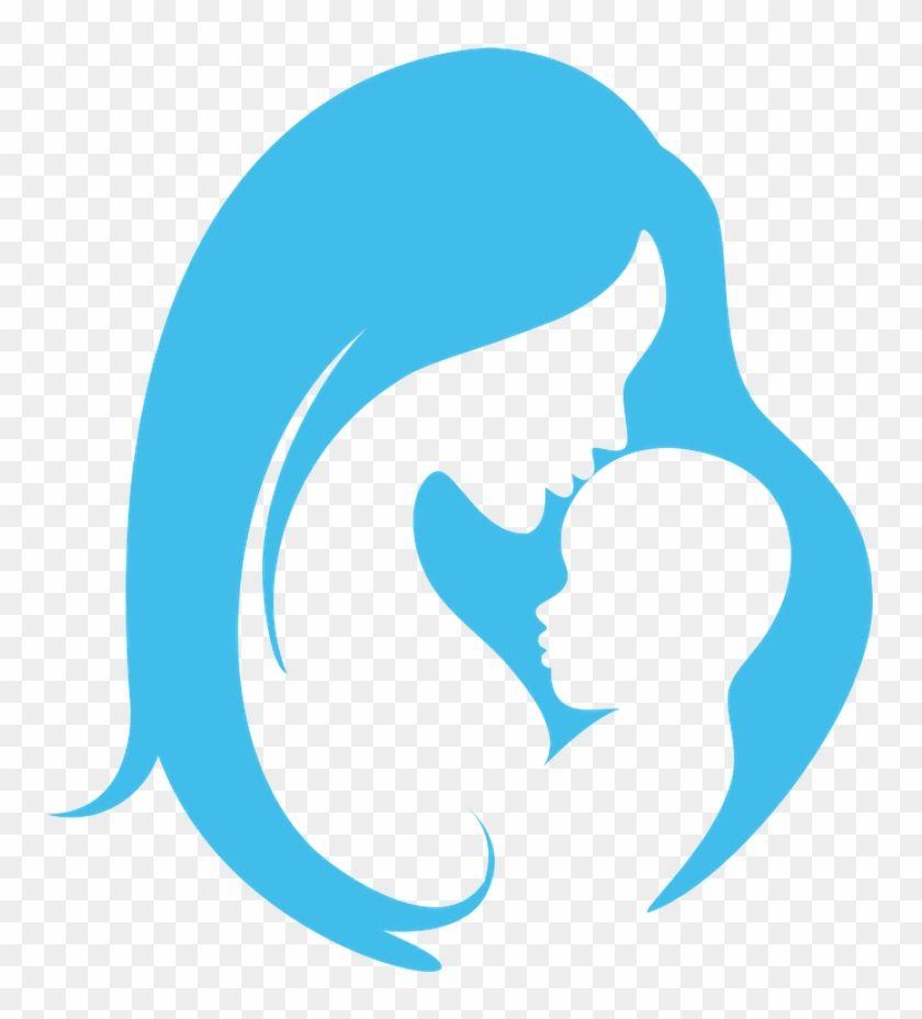 Mother Logo - Child Infant Mother Logo Maternal Bond And Child Silhouette