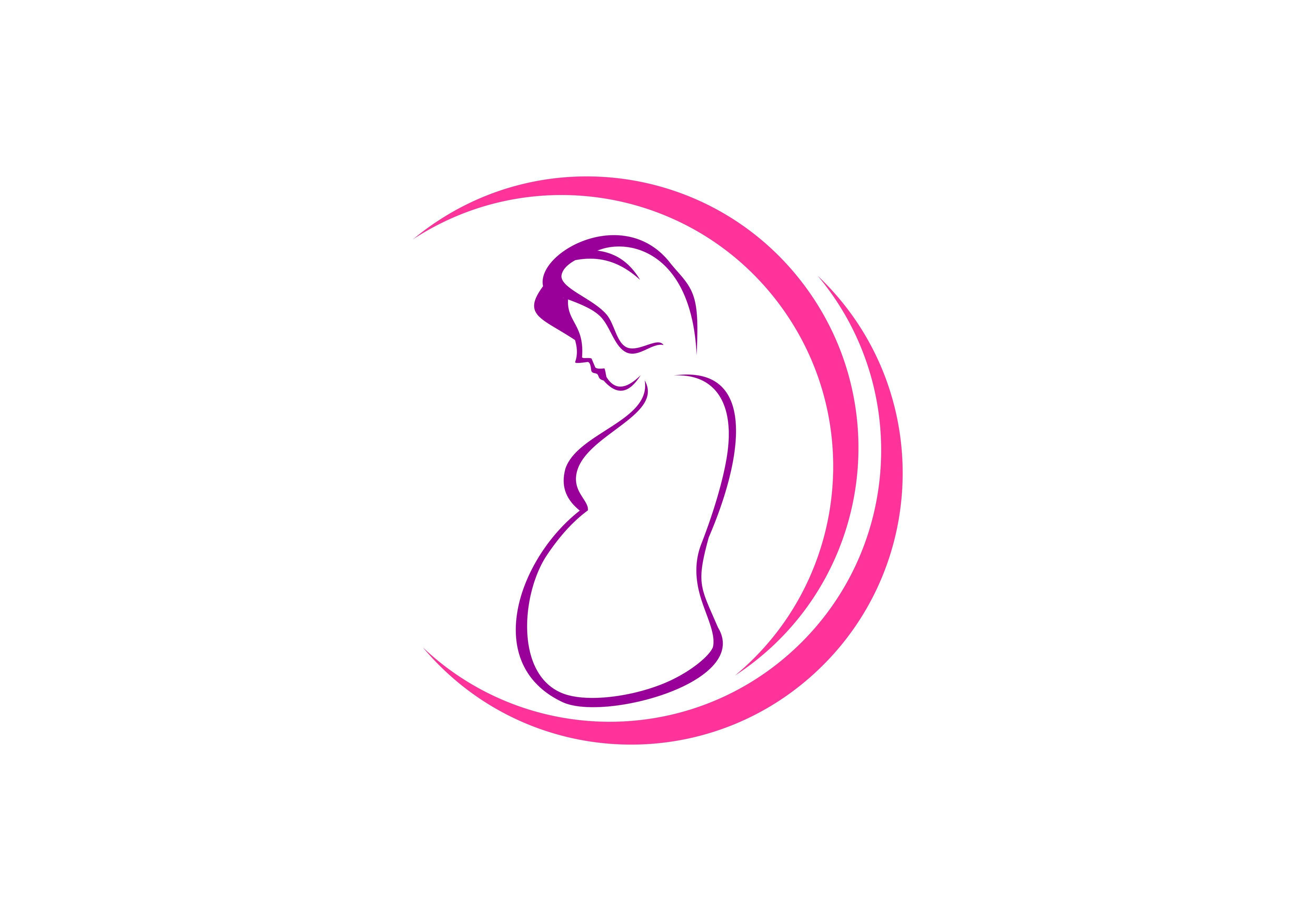 Mother Logo - Pregnancy, pregnant, mother logo Graphic by DEEMKA STUDIO - Creative ...