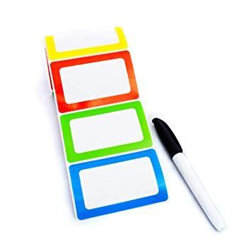 Name Blue Red Yellow-Green Logo - Amazon.com : Name Tag Stickers Labels Colorful 250 Ct Adhesive ...