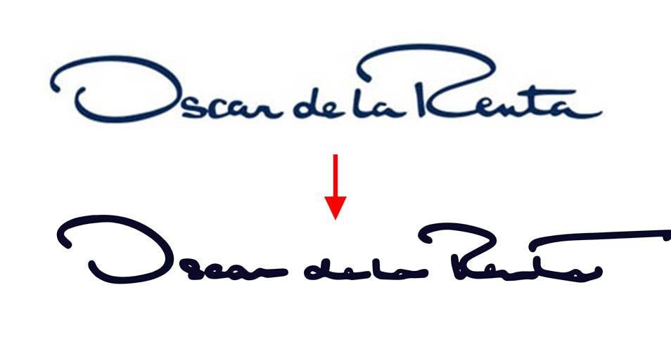 Oscar De La Renta Logo - El nuevo logo de Oscar de La Renta no se lee, cometiendo un error