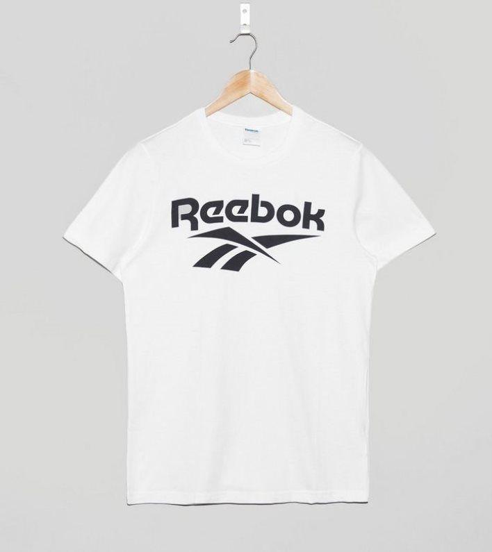 Reebok Vector Logo - Fashionable Style Reebok Vector Logo T-Shirt [White] Men + Reebok T ...