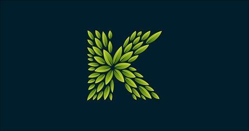 Green K Logo - K Creative Logo Design. Smart Logo. Logos, Logo Design, Creative Logo