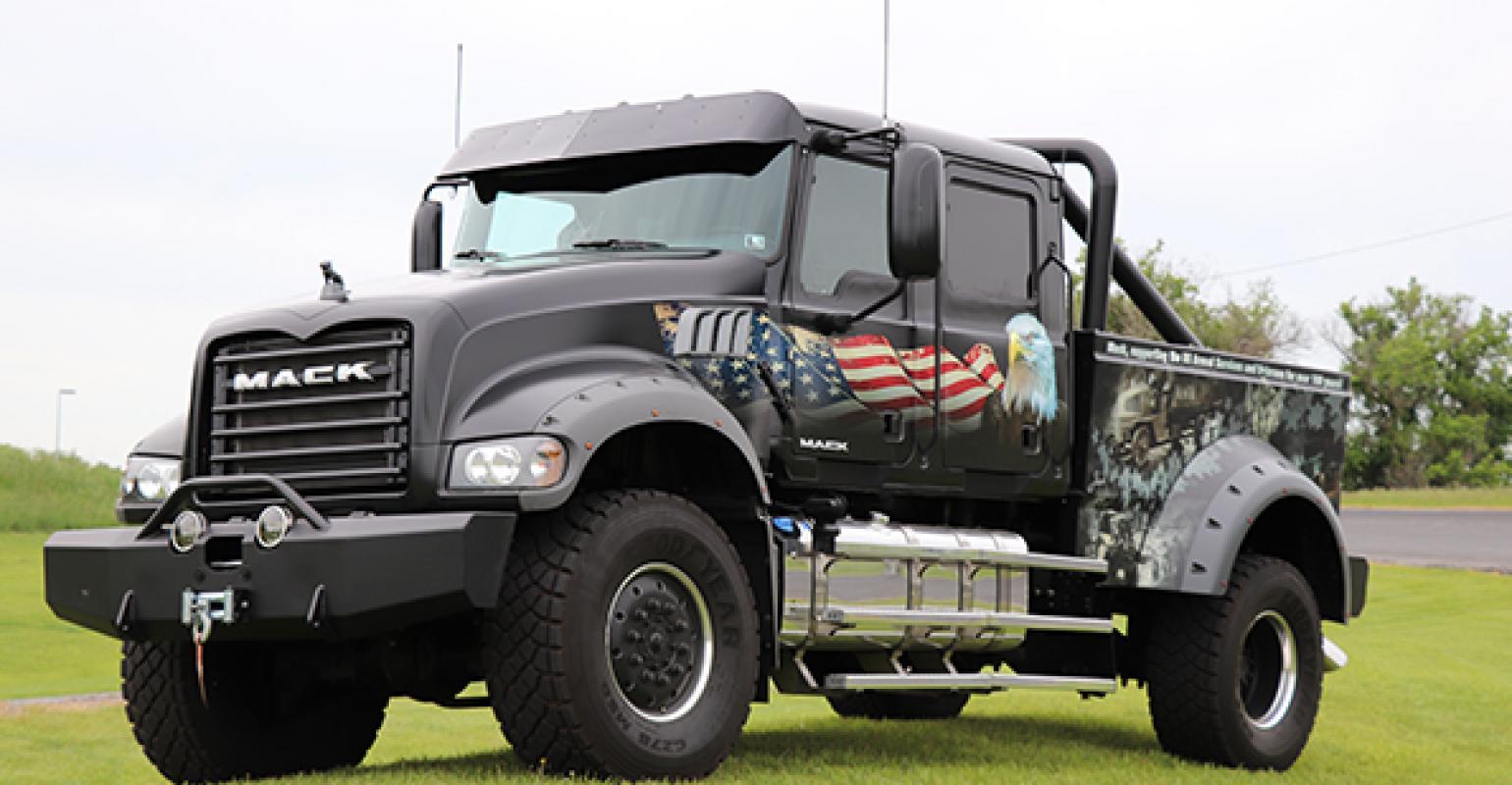 Volvo Mack Truck Logo - Volvo Trucks, Mack Trucks honor military heroes in annual Ride for ...