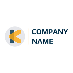 Yellow and Blue K Logo - Free K Logo Designs | DesignEvo Logo Maker