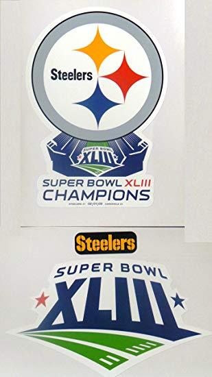 XLIII Logo - Amazon.com: Pittsburgh Steelers Mini FATHEAD Set of (2) Super Bowl ...