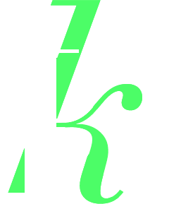 Green K Logo - Transverse | K
