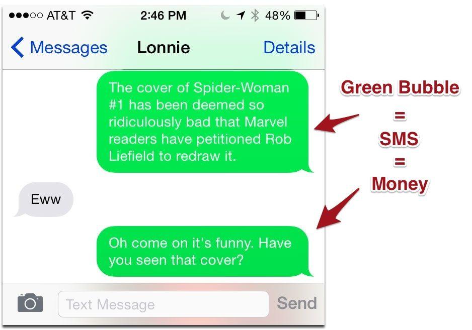 Green Text Message Logo - How To Tell iMessages From Text Messages – The Mac Observer