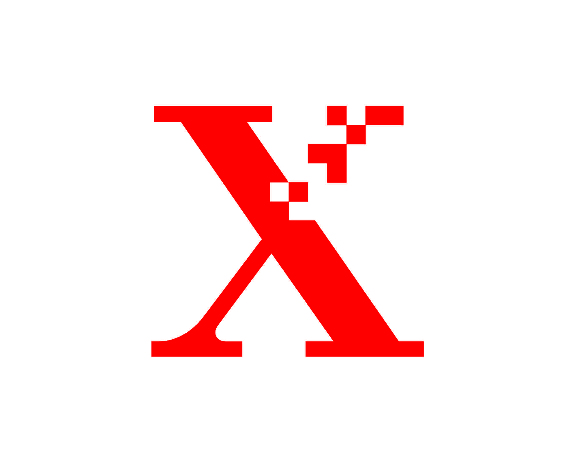 Transparent X Logo - Xerox logo 1994 X logo - Logok