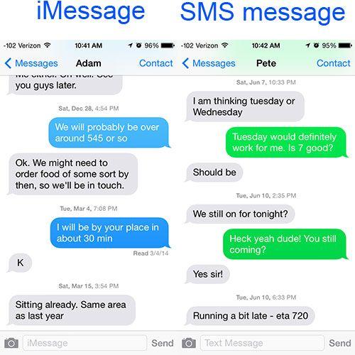 Green Text Message Logo - What Is the Difference Between Green and Blue Texts on an iPhone