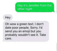 Green Text Message Logo - Best Green Text Memes. Green Texts Memes, Cares Memes, Take Memes