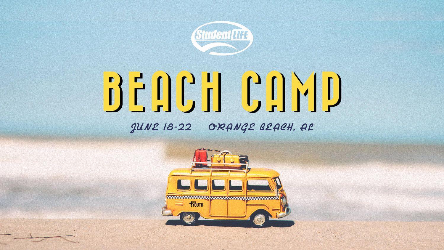 Beach Camp Logo - Student Life Camp 2018 Registration — First Baptist Church I ...