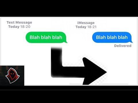 Green Text Message Logo - How To Change Text Color From Green To Blue! (SMS IMessage)