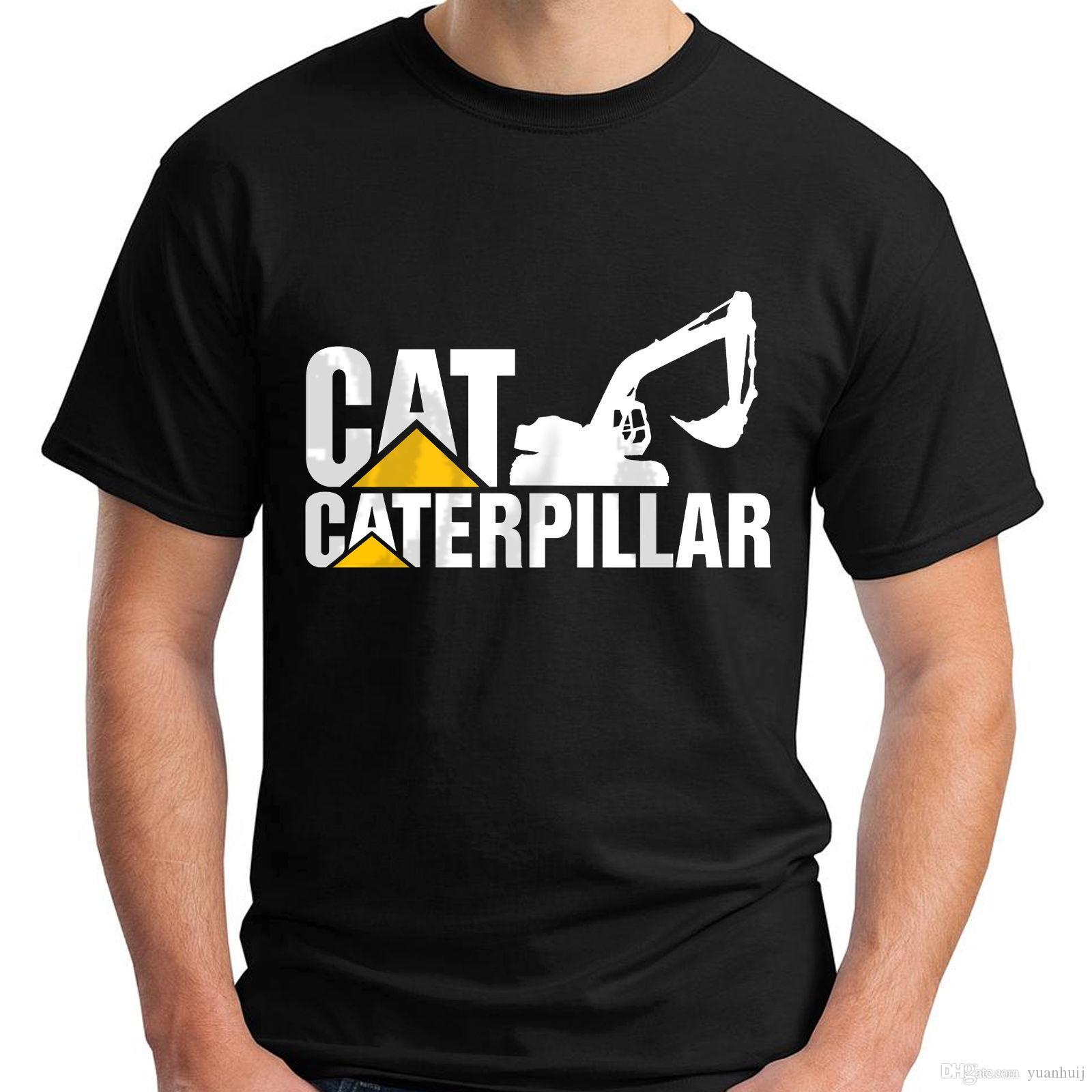 Black Caterpillar Logo - New Caterpillar Logo Short Sleeve Black Men'S T Shirt Size S 5XL ...