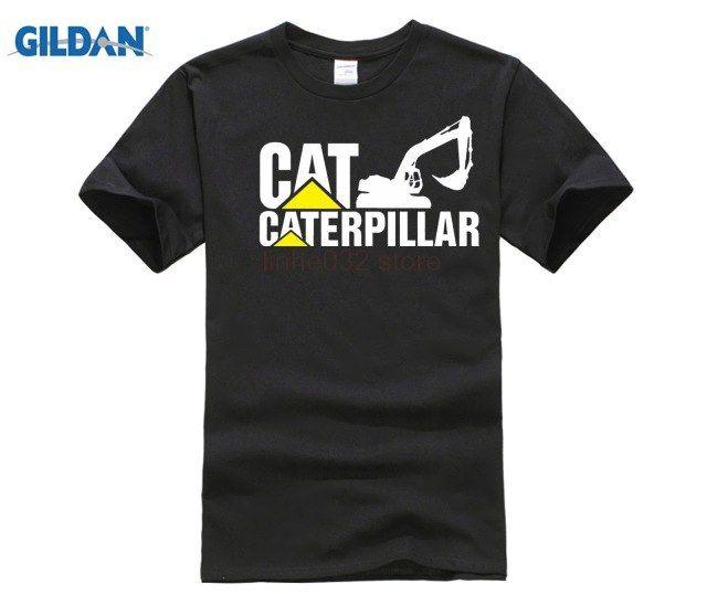 Black Caterpillar Logo - New Caterpillar Logo Short Sleeve Black Men'S T Shirt Size S 4Xl In
