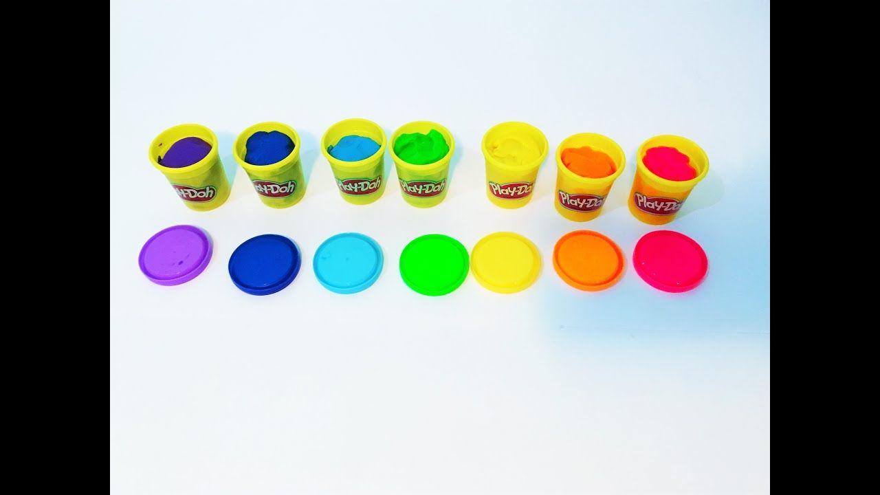 Green Rainbow Yellow Red Blue Logo - RAINBOW PLAY DOH - Learn Colors - Red, Orange, Yellow, Green, Blue ...