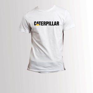 Black Caterpillar Logo - Caterpillar Logo Black High Quality Black And White T-Shirt Men's ...