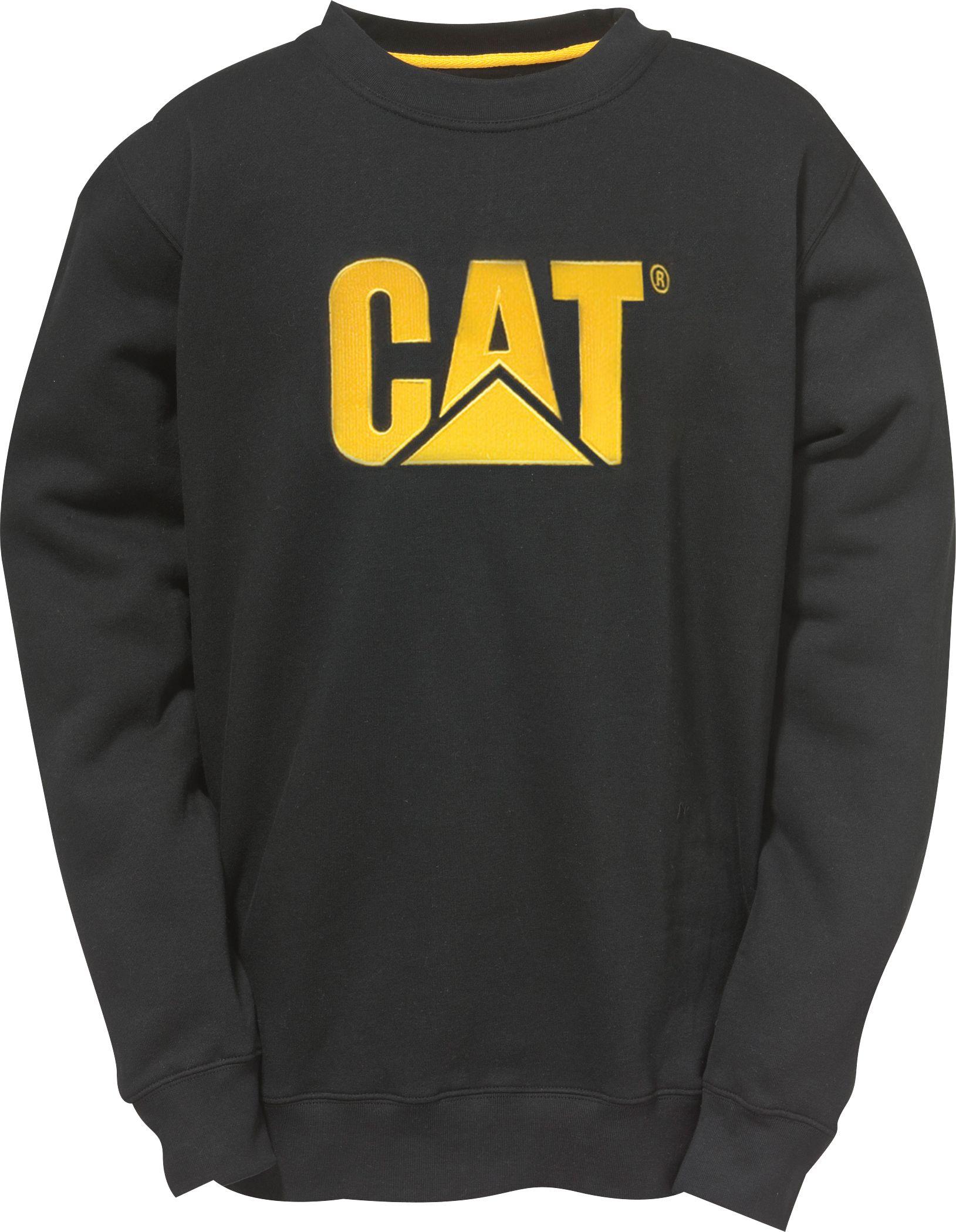 Black Caterpillar Logo - Caterpillar Logo Crewneck Sweatshirt 1910051 016 M, 43% Off