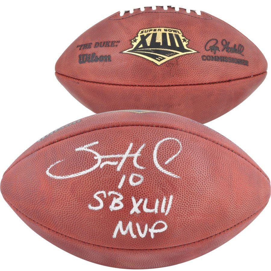 XLIII Logo - Autographed Pittsburgh Steelers Santonio Holmes Fanatics Authentic B ...