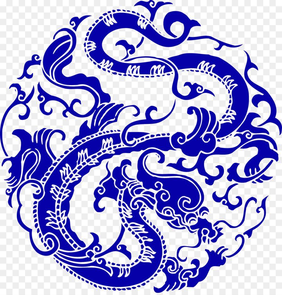 Chinese Blue Dragon Logo - China Chinese Communist Revolution Chinese dragon - Blue dragon ...