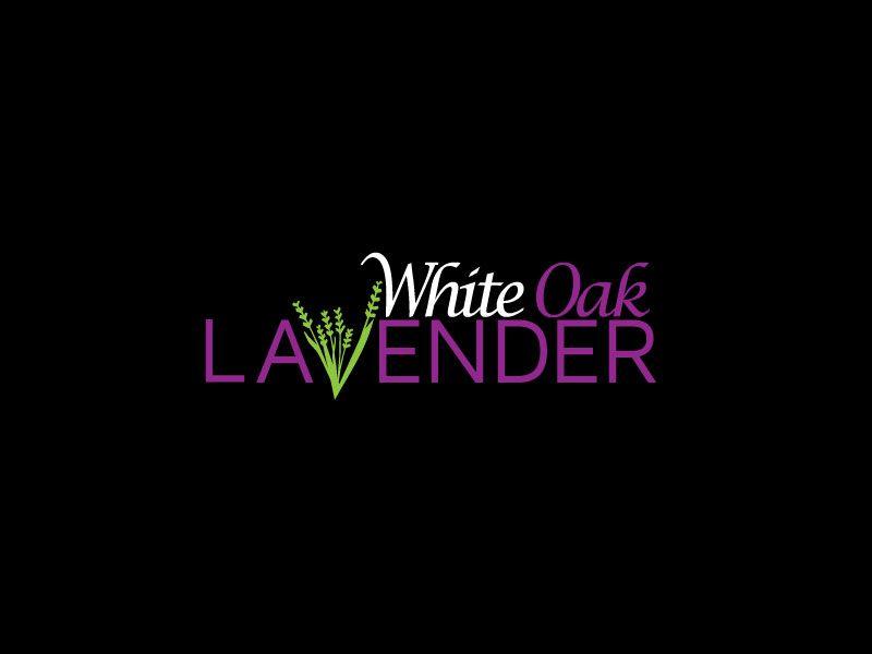 White and Purple Wolf Logo - Upmarket, Playful, Farm Logo Design for White Oak Lavender