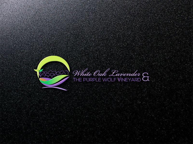 White and Purple Wolf Logo - Upmarket, Playful, Farm Logo Design for White Oak Lavender & The ...