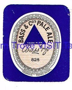 Bass Beer Logo - Bass & Co's Pale Ale 828 Beer Label Triangle Trademark No Circled ID ...