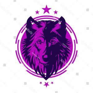 White and Purple Wolf Logo - Stock Illustration Wolf On White Background Wolf