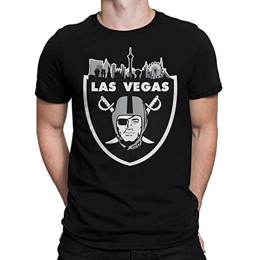 Un Las Vegas Logo - Skyline Las Vegas Raiders Shirt Black | Amazon.com