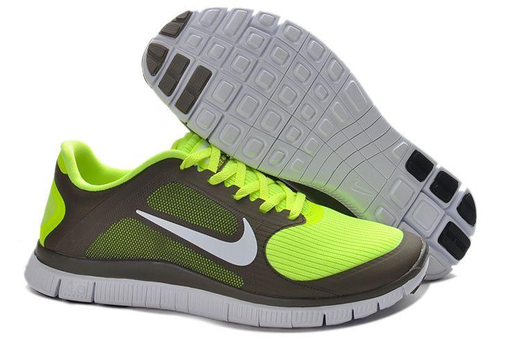 Grey and Green Q Logo - Nike Free 4.0 V3 Grey Apple Green b2gOq