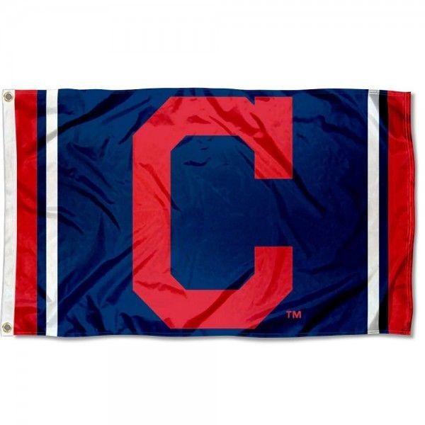 MLB C Logo - Cleveland Indians Block C Logo Flag and Cleveland Indians Block C ...